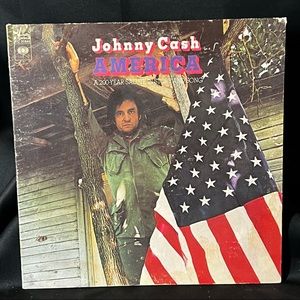 1972 Vintage Johnny Cash - America: A 200 Year in Salute to Story and Song